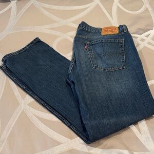 Levi's Men's Dark Blue Straight Jeans